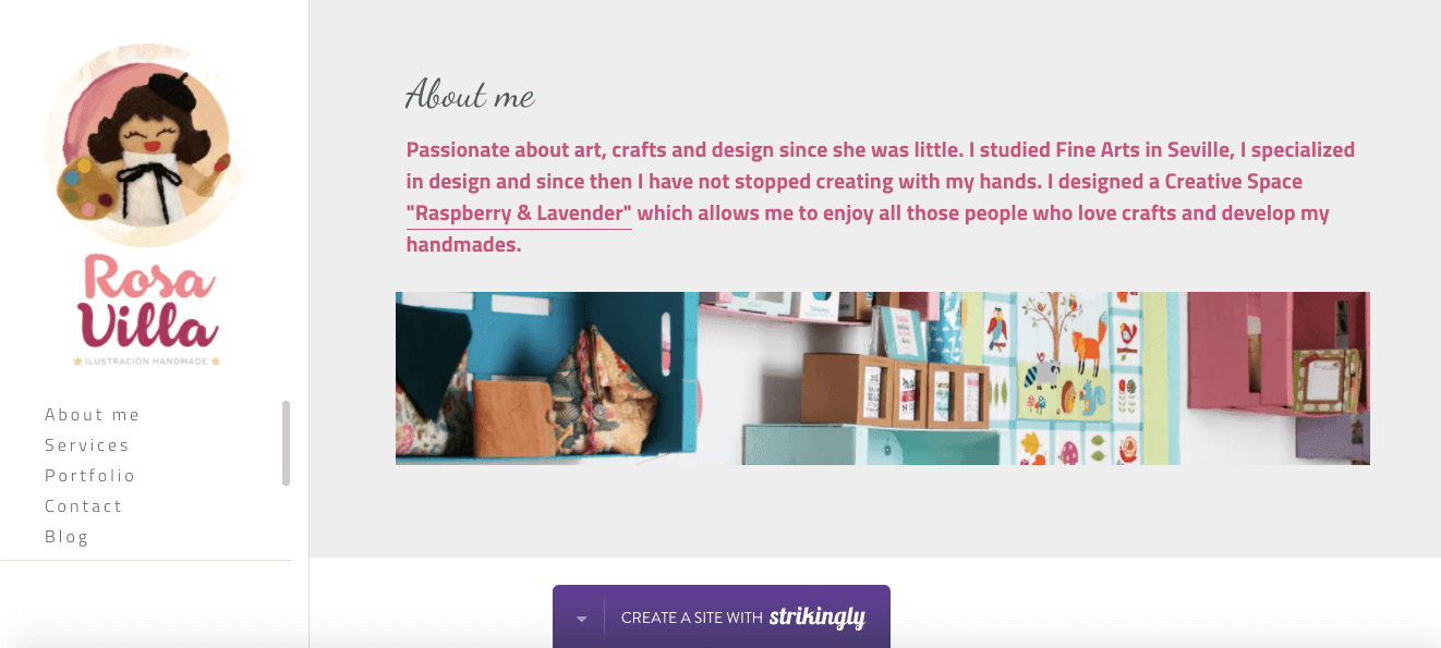 A Strikingly user's website describing who the site owner is targeting A Strikingly user's website describing who the site owner is targeting